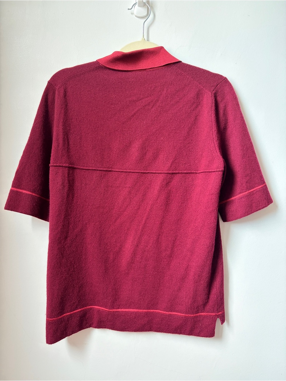 CHANEL Raspberry Polo with Embroidered Rider Motif - Picture 7 of 9
